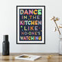 Dance In The Kitchen Art Print, thumbnail 3 of 4