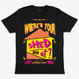Where’s Your Shed At Men's Festival T Shirt, thumbnail 3 of 3