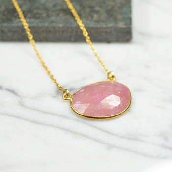 Talitha Honey Sapphire Necklace, 4 of 4