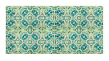 Botanical Green Blue Ceramic Tile, 9 of 12