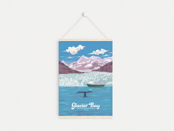 Glacier Bay National Park USA Travel Poster Art Print, 6 of 8