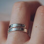 18th Birthday Personalised Silver Ring, thumbnail 1 of 4