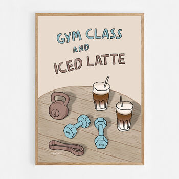 Gym Class And Iced Latte Print, 9 of 9