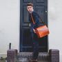 Personalised Leather Messenger Bag For Men ' Ryton ', thumbnail 5 of 12