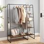 Clothes Rail With Shoe Rack Storage Side Hooks, thumbnail 1 of 6