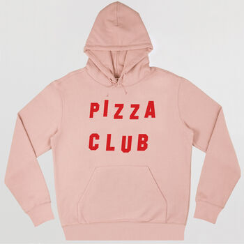 Pizza Club Men's Slogan Hoodie, 3 of 5
