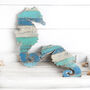 Pair Of Nautical Seahorse Wall Art, thumbnail 2 of 4