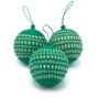 Green And White Christmas Baubles Pack Of Three, thumbnail 2 of 7