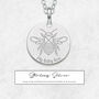 Personalised Origami Bee Disc Necklace, thumbnail 1 of 10