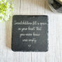 Heartfelt Slate Coaster For Grandparents Fill A Space Keepsake Gift, thumbnail 3 of 6