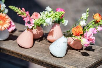 Tumbling Glass Vase Apricot, 4 of 8