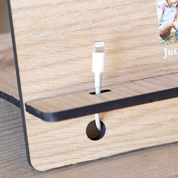 Personalised Photo Wooden Phone Accessory Stand, 5 of 9