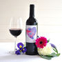 Personalised Watercolour Heart Premium Wine Bottle, thumbnail 2 of 8