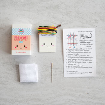 Kawaii Taco Mini Cross Stitch Kit, 3 of 8
