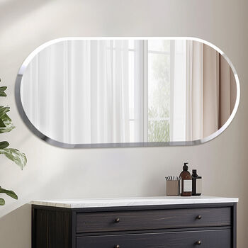 Long Oval Flat Wall Mirror, 12 of 12
