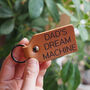 Personalised Message Engraved Leather Key Fob, thumbnail 3 of 8