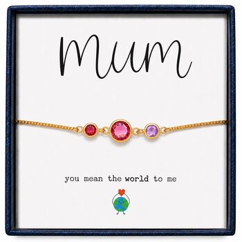 Personalised Create Your Own Mother And Daughter Birthstones Bracelet, 3 of 12