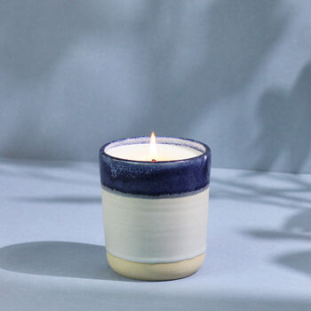 Handmade Lavender And Bergamot Luxury Ceramic Candle, 4 of 4
