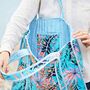 Reversible Tropical Print Quilted Cotton Tote Bag, thumbnail 2 of 5