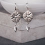 Forget Me Not Silver Earrings, thumbnail 1 of 3