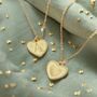 Dotted Heart Initial Charm Necklace, thumbnail 1 of 8