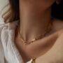 18k Gold Plated Link Chain Necklace, thumbnail 1 of 4