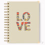 Love African Print Hardcover Notebook Journal, thumbnail 3 of 4