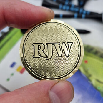 Personalised Golf Ball Marker With Your Initials, 5 of 8