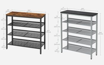 Four/Five Layer Shoe Rack High Shoe Storage Shelves, 2 of 10