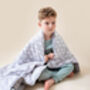Personalised Grey Cloud Children's Weighted Blanket, thumbnail 1 of 12