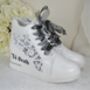 Personalised Lace Wedge Trainers, thumbnail 2 of 4