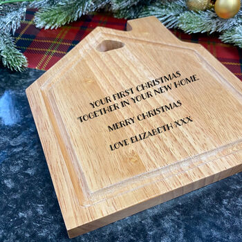 Personalised New Home Chopping Cheese Board, 2 of 2