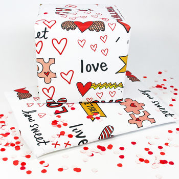 Perfect Together Romantic Wrapping Paper, 3 of 5