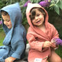 Terracotta Organic Muslin Children's Beach Robe, thumbnail 3 of 12