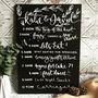 Personalised Order Of The Day Wedding Chalkboard, thumbnail 1 of 3