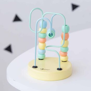 Personalised Wooden Pastel Mini Beaded Puzzle, 6 of 7