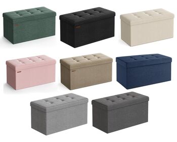 Ottoman Storage Chair And Footrest, 8 of 8