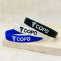 Copd Silicone Medical Alert Wristband, thumbnail 3 of 10