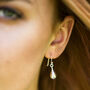 Silver Teardrop Earrings, thumbnail 1 of 3
