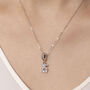 Personalised 15th Birthday Necklace Sterling Silver Heart, thumbnail 2 of 5