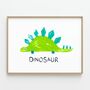 Personalised Kids Room Dinosaur Children's Print, thumbnail 7 of 7
