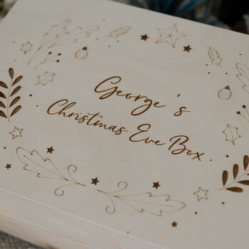 Personalised Christmas Eve Box With Bauble Design, 3 of 4
