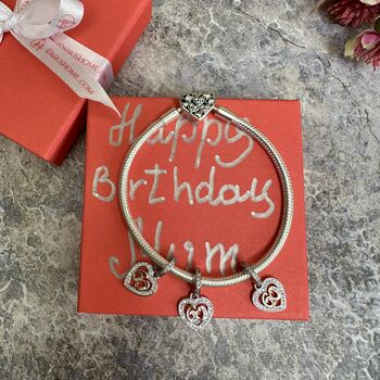 60th Birthday Charm Personalised Silver Gift For Her, 9 of 9