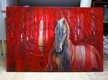 Oil Painting, Horse Metamorphosis, 3 of 6