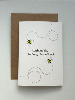 Wishing You The Very Best Of Luck Card, 2 of 2