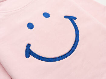 'Happy' Embroidered Adult Organic Sweatshirt, 8 of 8