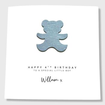 Personalised 4th Birthday Card Any Age Boy Girl, 3 of 5