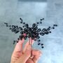 Black Crystal Hair Pin, thumbnail 1 of 7
