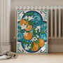 Oranges Over Spanish Tiles Art Print, thumbnail 1 of 6