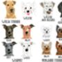 Build Your Own Personalised Dog Mum Gift Tea Towel, thumbnail 10 of 11
